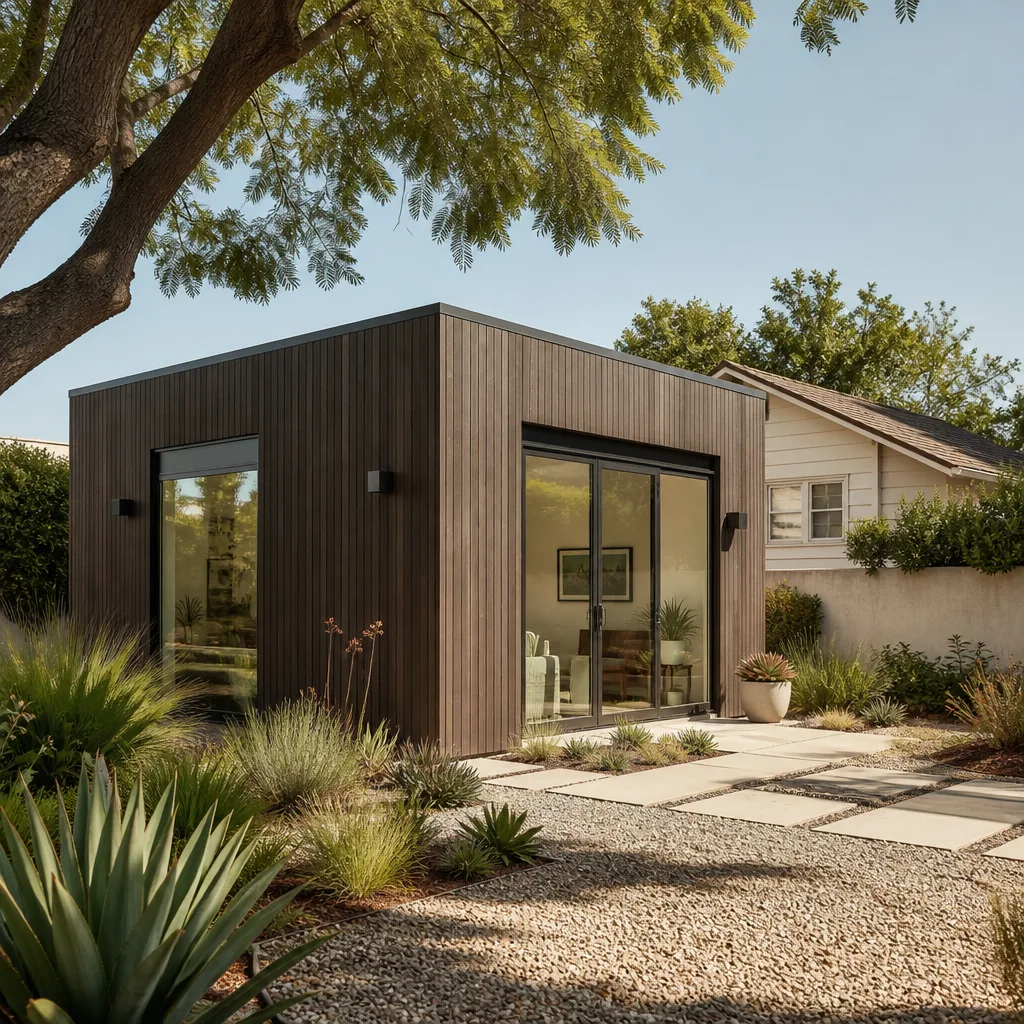 A new modern ADU with wood cladding